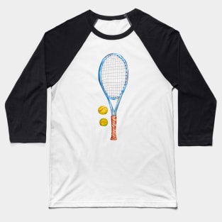 Tennis racket with tennis balls_2 Baseball T-Shirt